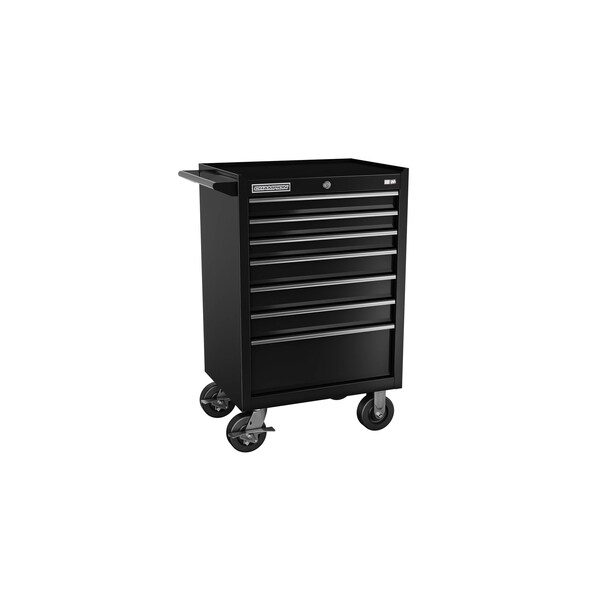 Champion Tool Storage FMPro Tool Cabinet With Casters, 7 Drawer, Black, Steel, 27 in W x 20 in D FMP2707RC-BK - main